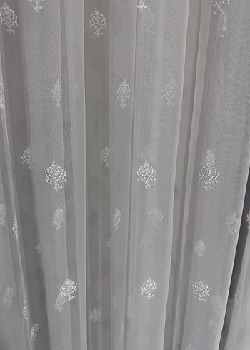 Beyaz Düz tül Perde - Görsel 2