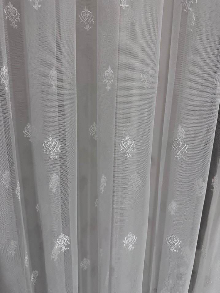 Beyaz Düz tül Perde - Görsel 2