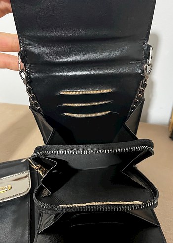 Siyah Deri Kadın Cüzdanı - Görsel 4