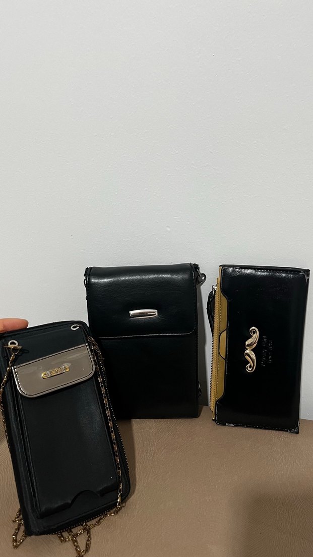 Siyah Deri Kadın Cüzdanı - Görsel 2