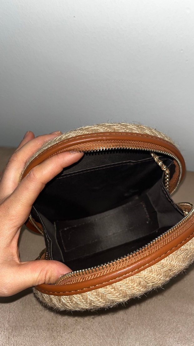 Yuvarlak Hasır Çanta - Görsel 2