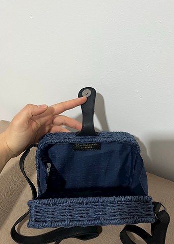 Mavi Bohem Kemerli Çanta - Görsel 2