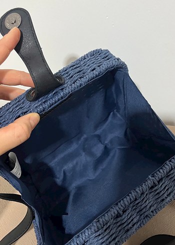 Mavi Bohem Kemerli Çanta - Görsel 3