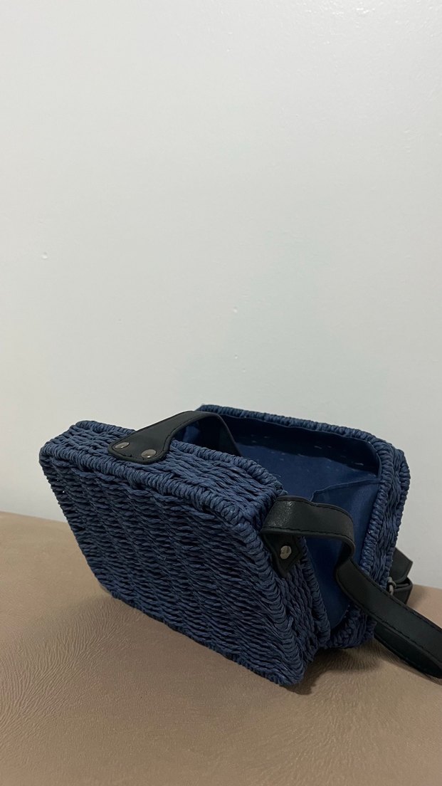 Mavi Bohem Kemerli Çanta - Görsel 4