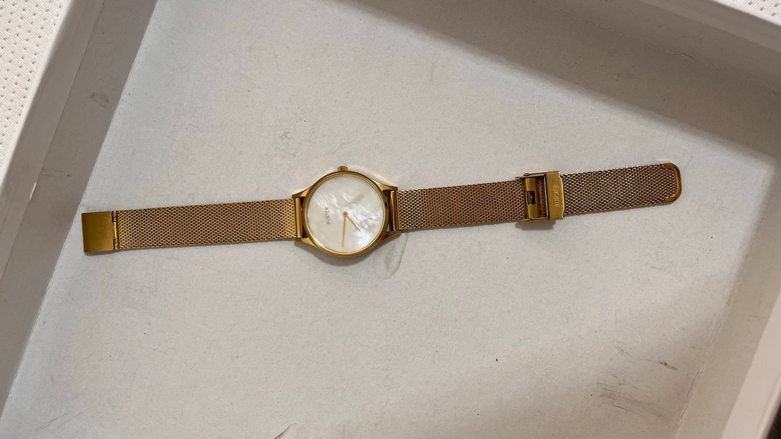 BurKer Altın Renkli Kadın Kol Saati - Görsel 2