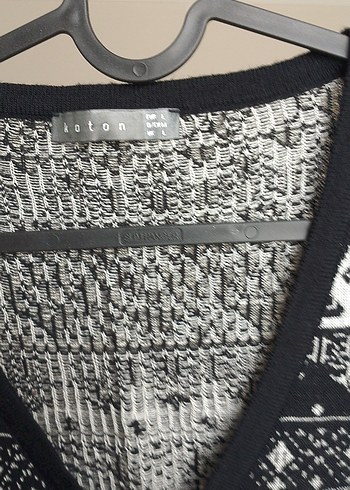 Bohem Desenli V Yakalı Kadın Süveter - Görsel 3