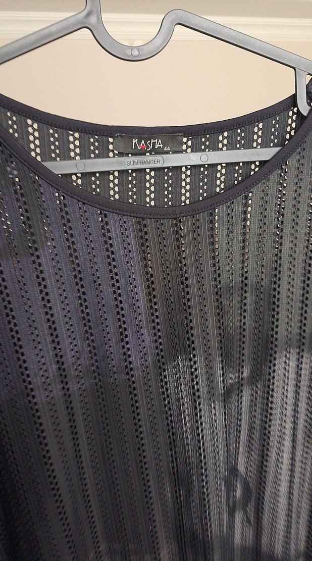 Siyah Dantel Detaylı Kadın Bluz - Görsel 2