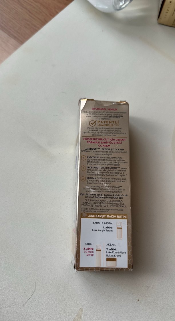 Nivea Luminous Light BB Krem SPF30 02 Orta Ton - Görsel 3