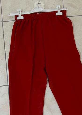 Kiremit Kadın Midi Kumaş Pantolon ETİKETLİ - Görsel 2