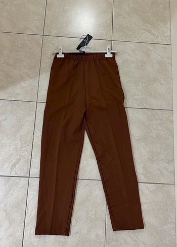 Kahverengi Kadın Kumaş Pantolon - Görsel 2