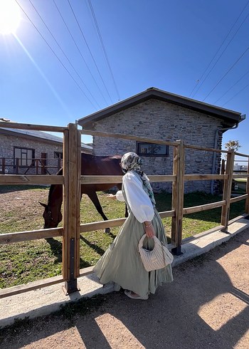 Yeşil kraş etek 42 beden - Görsel 3