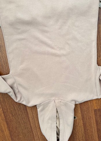 Bej Kapüşonlu swat elbise - Görsel 3