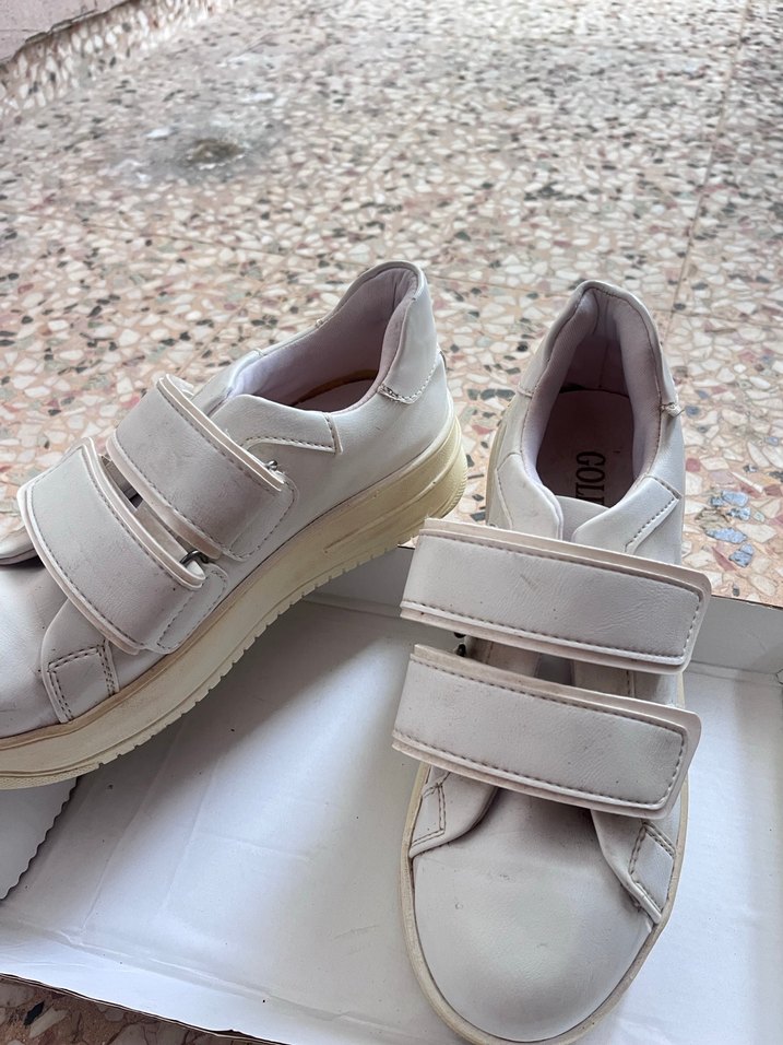 Beyaz Kadın Dolgu Topuklu Spor Ayakkabı - Görsel 2