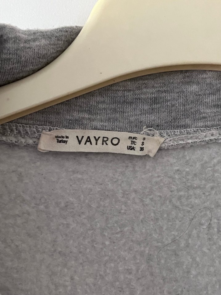 Gri Yarım Fermuarlı Sweatshirt - Görsel 2