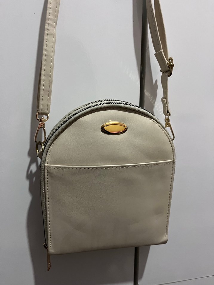 Bej Deri Kadın Çanta - Görsel 2