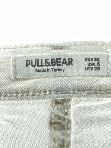38 Beden beyaz Renk Pull and Bear Jean / Kot %70 İndirimli.