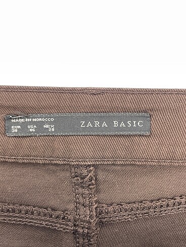 38 Beden kahverengi Renk Zara Düz Kesim %70 İndirimli.