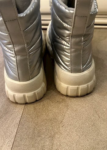 Metalik Platform Topuklu Kadın Bot - Görsel 3