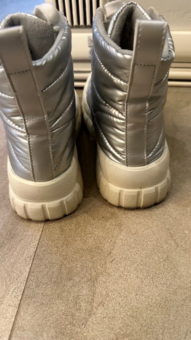 Metalik Platform Topuklu Kadın Bot - Görsel 3