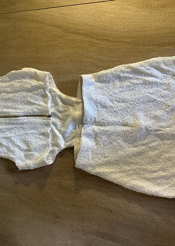 Beyaz Payetli Elbise - Görsel 3