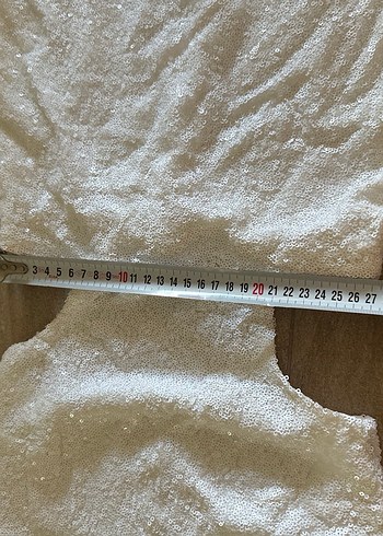 Beyaz Payetli Elbise - Görsel 5