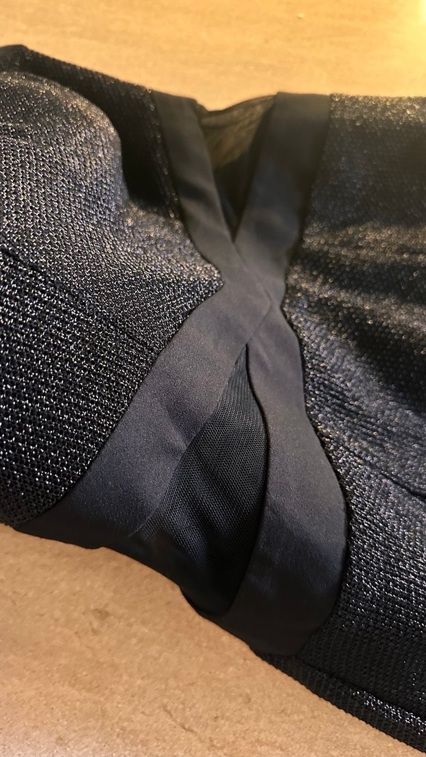 Siyah Straplez Midi Abiye Elbise - Görsel 2