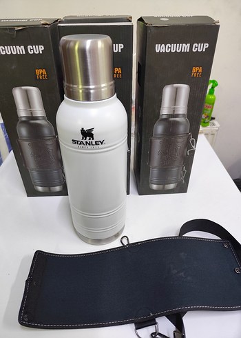 Stanley Termos Matara Beyaz Gri - Görsel 5