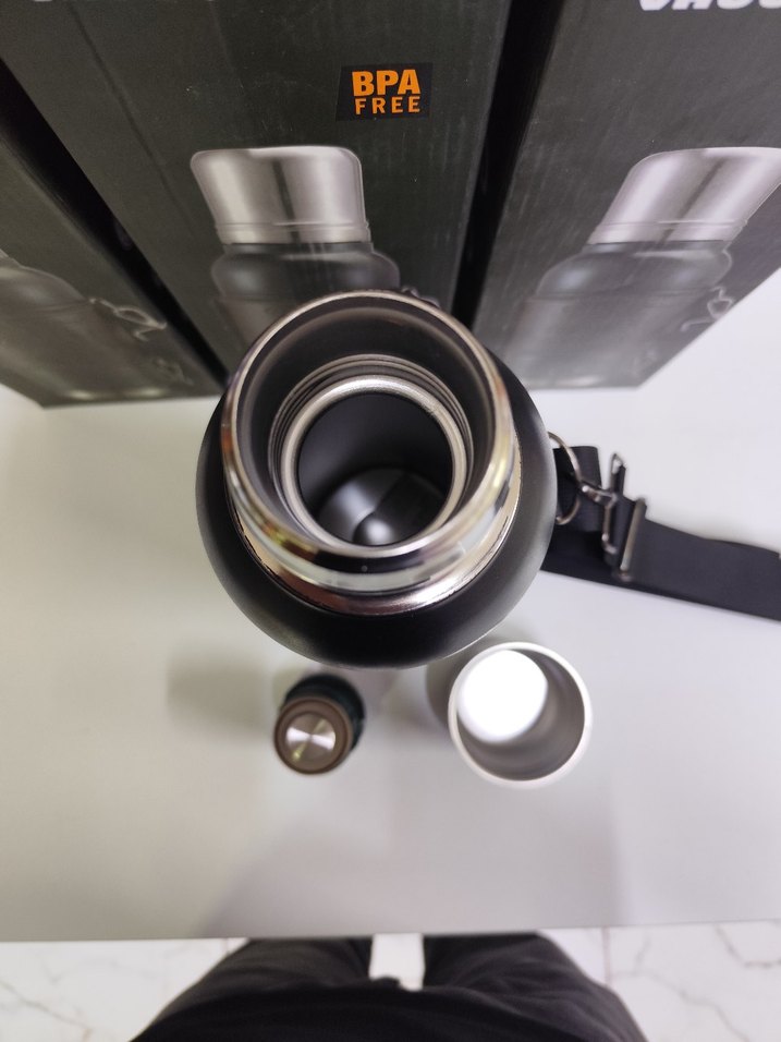 Siyah Çocuk Termos Matara BPA'sız - Görsel 3