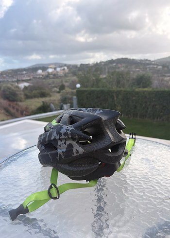 Yılan Desenli Yeşil Biker Kask - Görsel 3