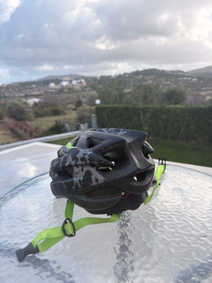 Yılan Desenli Yeşil Biker Kask - Görsel 3