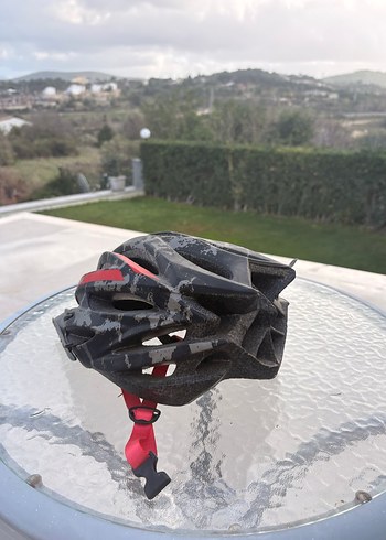 Kırmızı Baskılı Biker Motosiklet Kaskı - Görsel 3