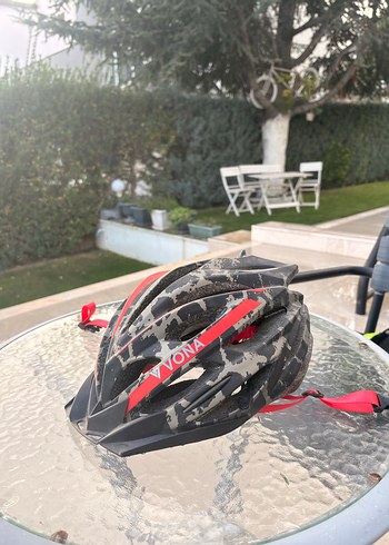 Kırmızı Baskılı Biker Motosiklet Kaskı - Görsel 2