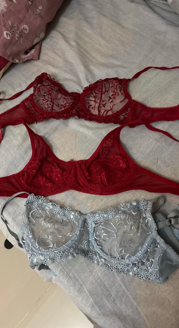 İşlemeli Bohem Tarzı Kırmızı Sütyen - Görsel 2