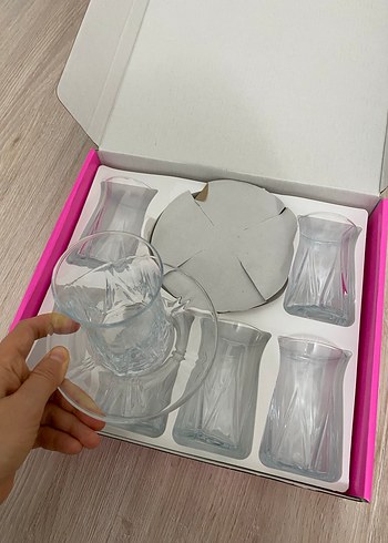 6 Parça İnce Belli Çay Takımı - Görsel 3