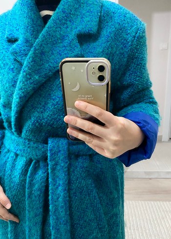 Klasik & Zamansız | Buklet Kumaş Uzun Kaban - Görsel 3