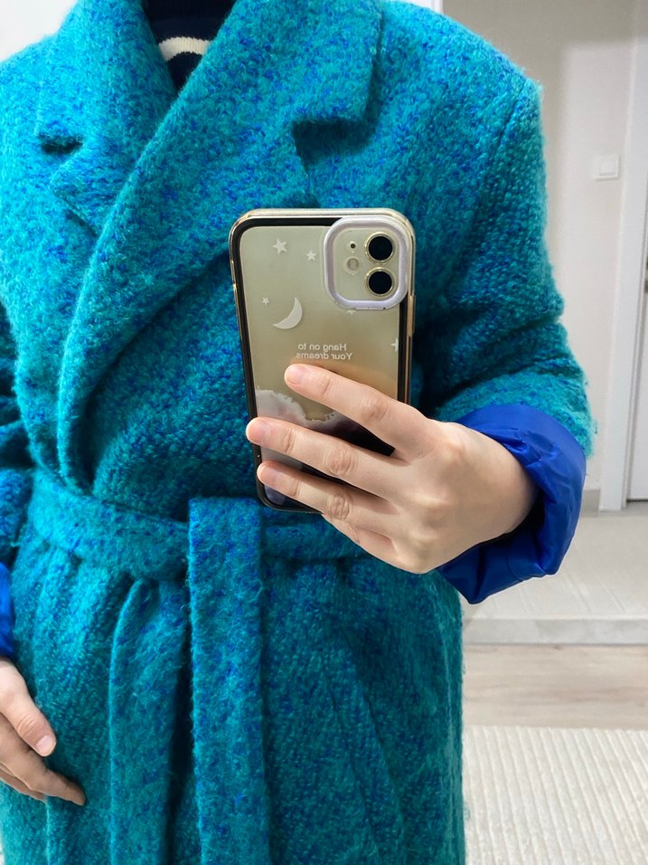 Klasik & Zamansız | Buklet Kumaş Uzun Kaban - Görsel 3