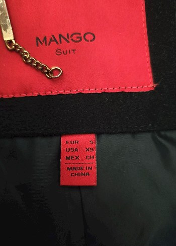 mango siyah Çift Sıralı Düğmeli Kaban - Görsel 3