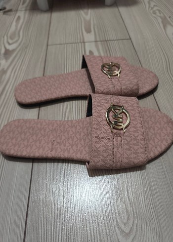 Pembe Tokalı Blok Topuk Terlik - Görsel 2