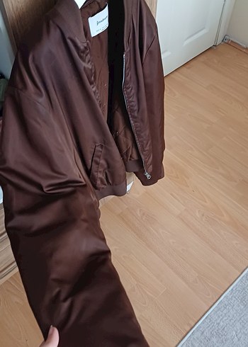 Stradivarius Kadın Kahverengi Midi Ceket