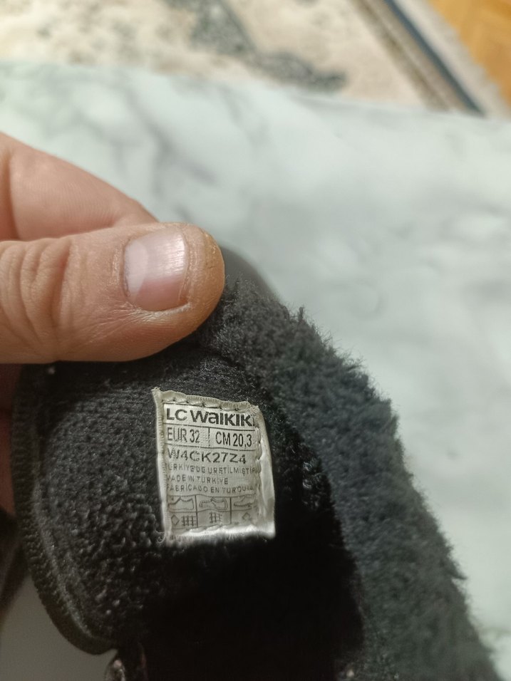 Kız Çocuk Siyah Kürklü Lastik Bot - Görsel 5