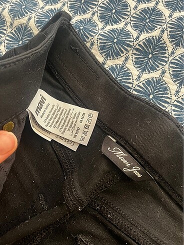34 Beden siyah Renk Mavi acaip serisi skinny jean
