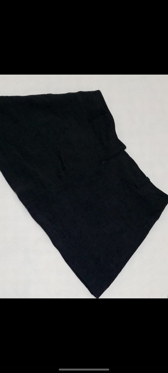 Y2K Kadife Kumaş Siyah Kışlık Mini Etek - Görsel 3