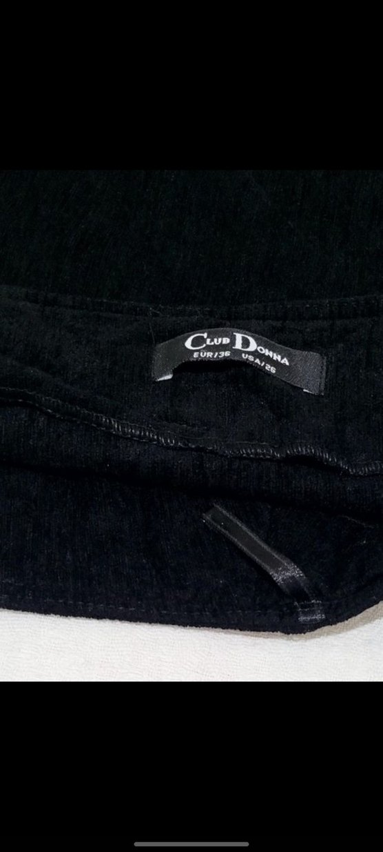 Y2K Kadife Kumaş Siyah Kışlık Mini Etek - Görsel 5