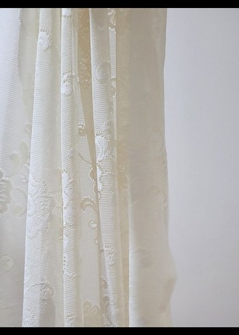 Çiçek Desenli Vintage Tül Perde 290*250 - Görsel 2