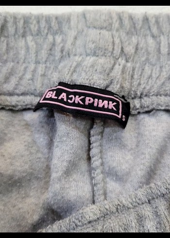 BLACKPİNK HAVLU KUMAŞ GRİ EŞOFMAN ALTI - Görsel 2
