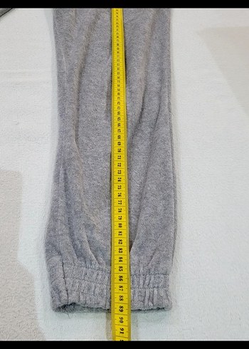 BLACKPİNK HAVLU KUMAŞ GRİ EŞOFMAN ALTI - Görsel 4