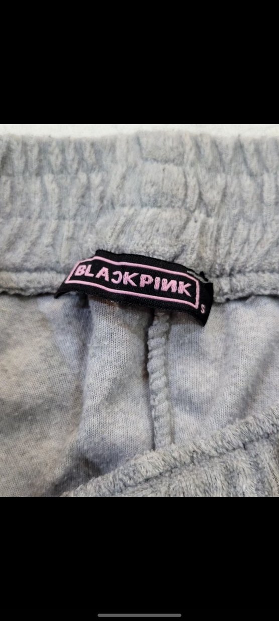 BLACKPİNK HAVLU KUMAŞ GRİ EŞOFMAN ALTI - Görsel 2