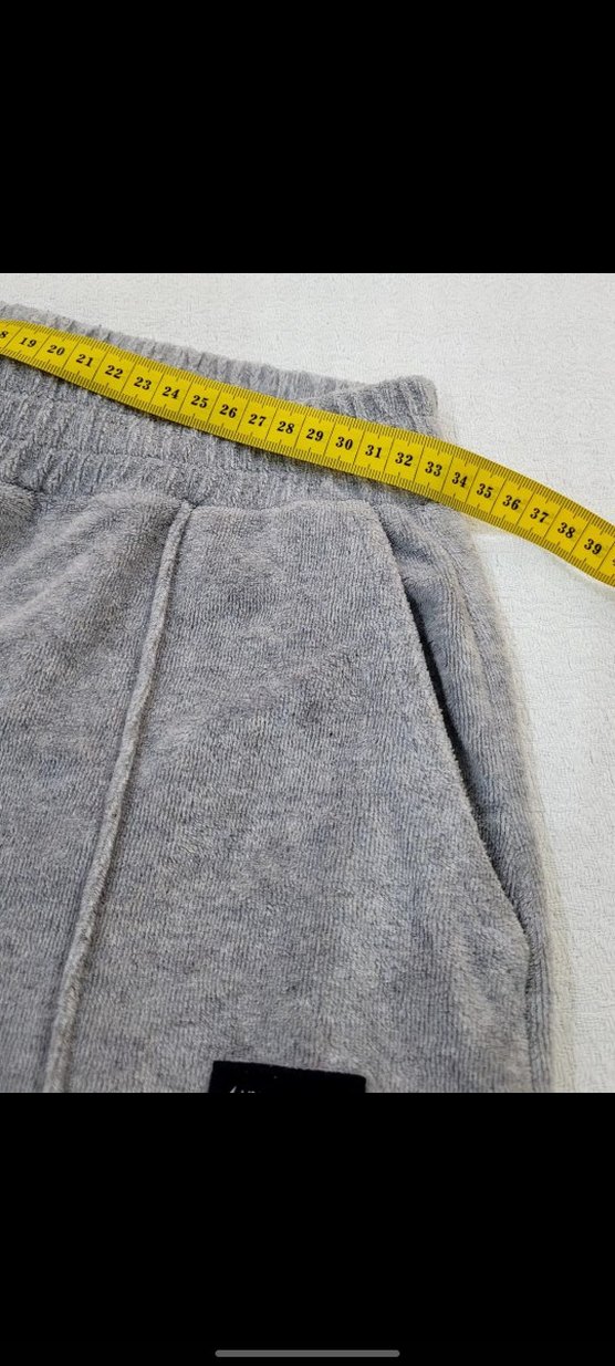 BLACKPİNK HAVLU KUMAŞ GRİ EŞOFMAN ALTI - Görsel 3