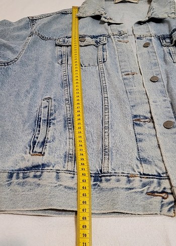 Unisex Oversize Vintage Kot Ceket - Görsel 7