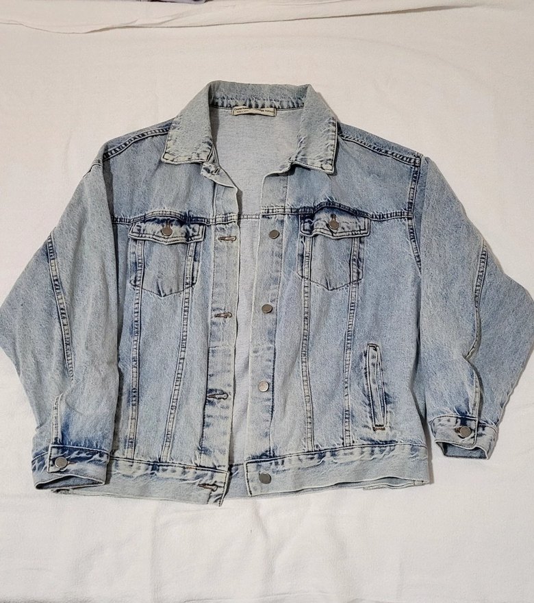 Unisex Oversize Vintage Kot Ceket - Görsel 2